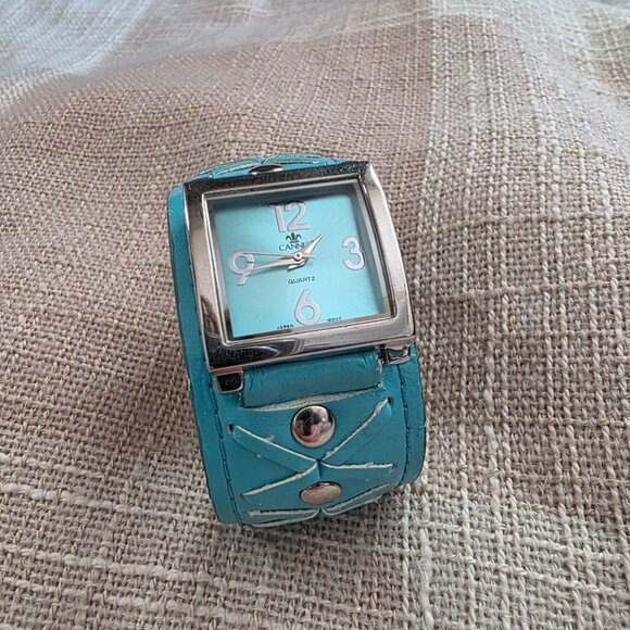 y2k McBling Office Siren Mermaid Coastal Yallternative Coquette Indie Cuff Watch main image 5